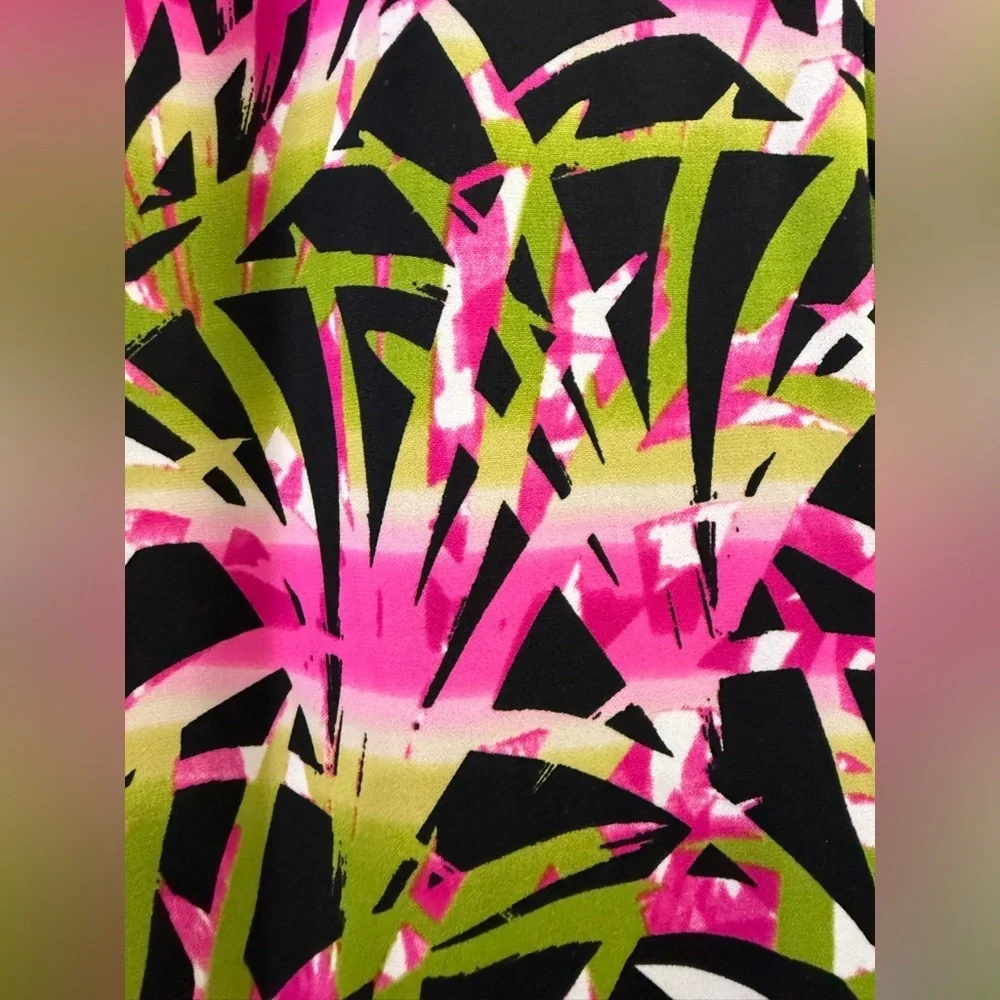 Kasper Tropical Leaf Print Pencil Skirt Size 2
